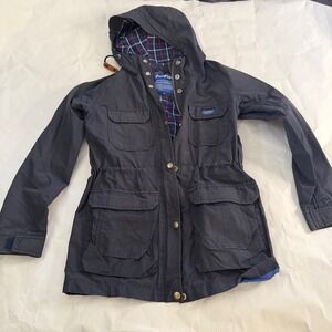Penfield Kasson Parka Blue 60/40 Utility Field‎ Barn Chore Hooded Jacket Mens XS